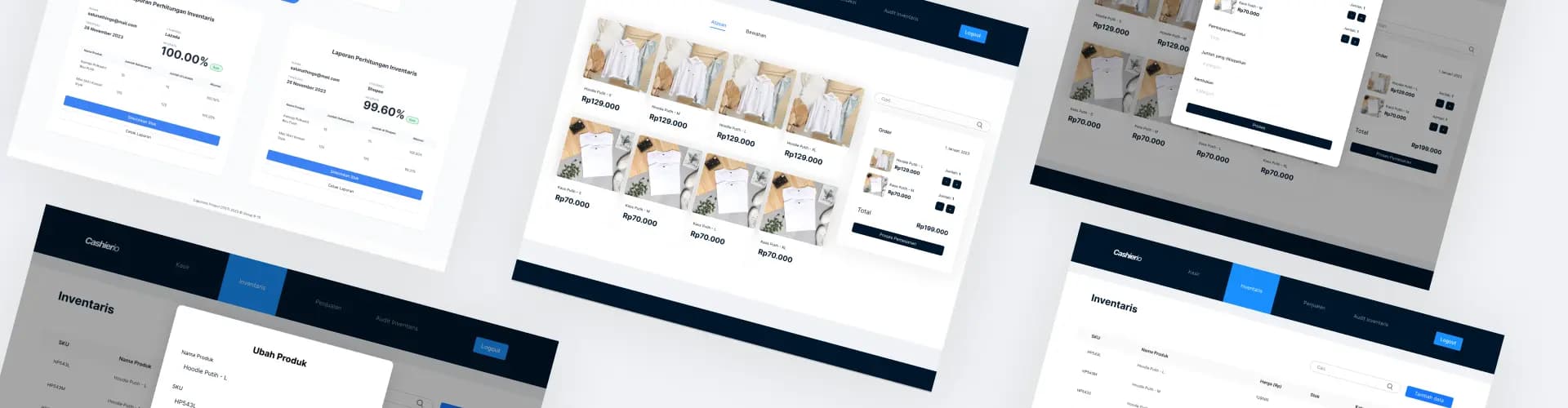 Overview layout of KasirShop - POS System Integrated with Ecommerces